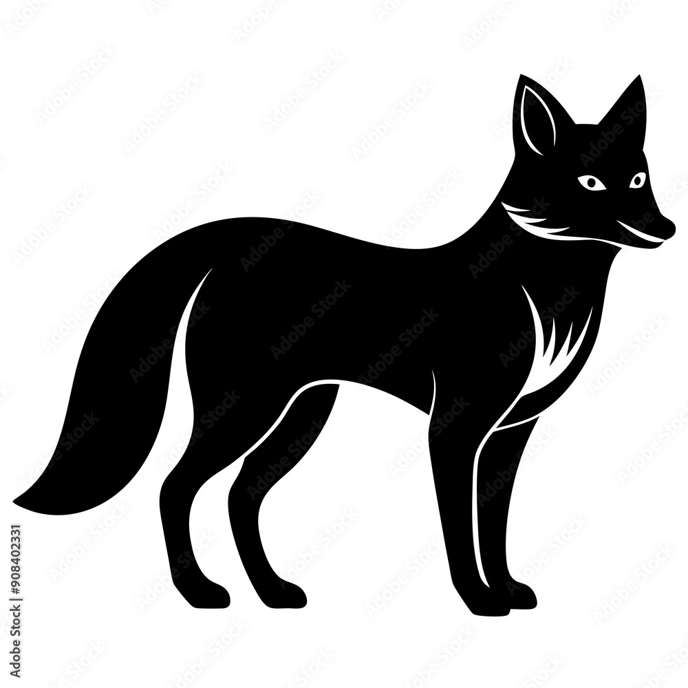 fox isolated on white, fox vector illustration, animal vector art, foxs silhouette, pet vector icon, eps fox isolated on white, fox vector illustration, animal vector art, foxs silhouette, pet vector icon, eps