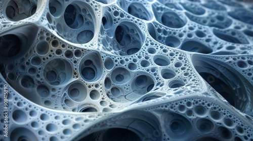 Fractal stone designs with repeating mathematical patterns