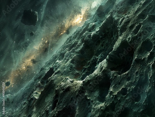 Interstellar stone textures with hypothetical extraterrestrial origins photo