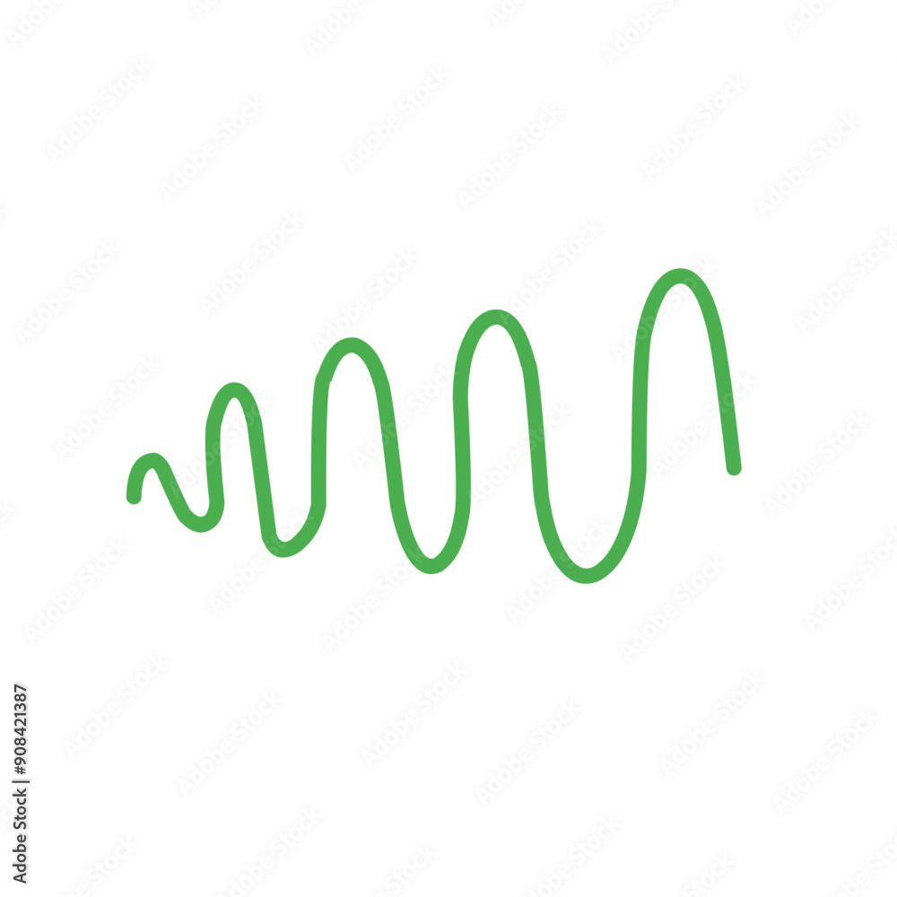 green wave line