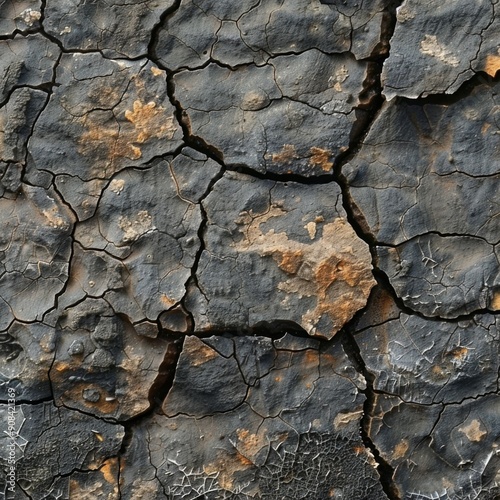 Rough scoria rock texture with vesicular volcanic structure