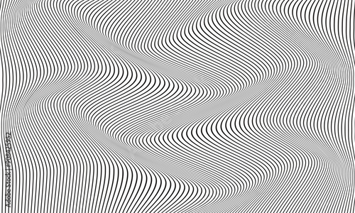 abstract simple black slanting wave line pattern can be used background.