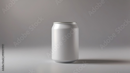 Blank Aluminum Can Mockup.