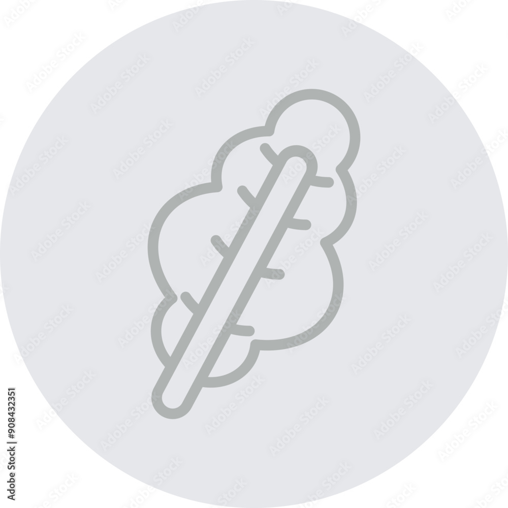 Kale Vector Line Grey Circle Grey Kale Vector Line Grey Circle Grey