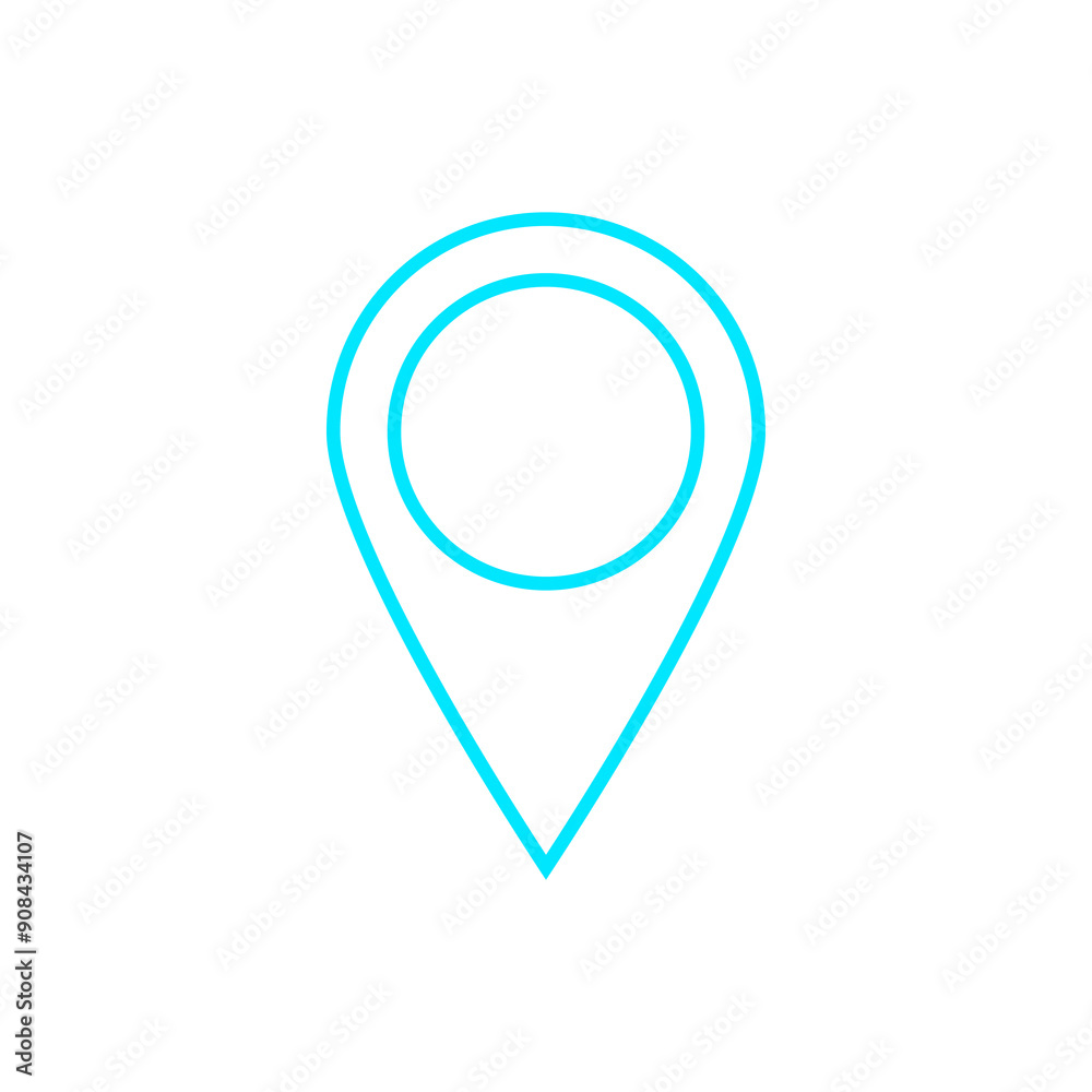 location icon isolate on white background. location icon isolate on white background.