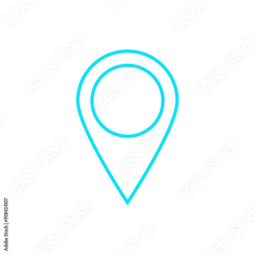 location icon isolate on white background.