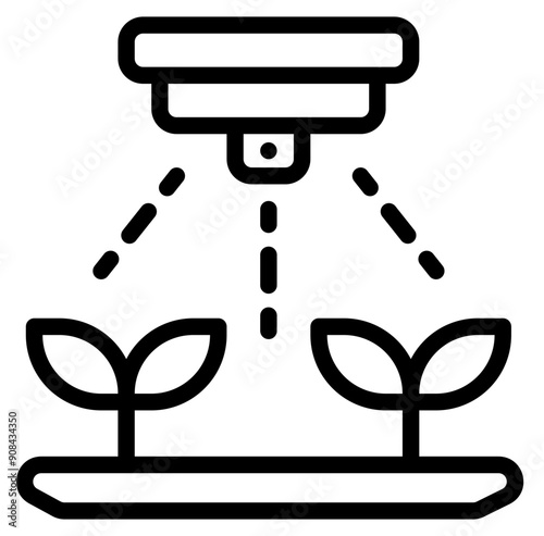 Irrigation Icon in Line Style