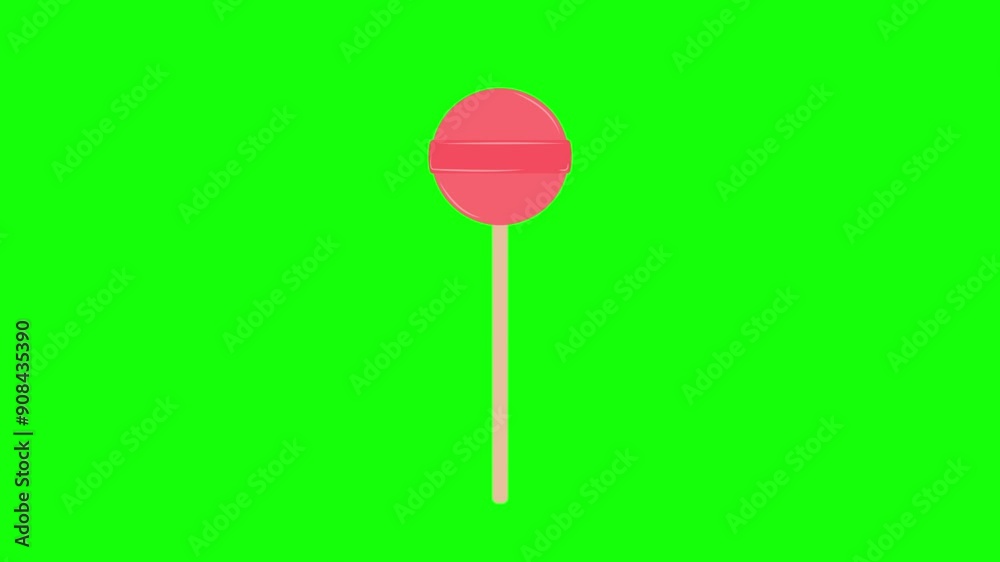 Sweet candy animation with green screen background, 4k video Sweet candy animation with green screen background, 4k video