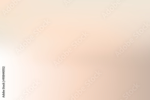 Smooth beige gradient background. Soft neutral liquid wallpaper. Universal nude texture for banner, flyer, presentation. Abstract blurred backdrop cover. Vector illustration.