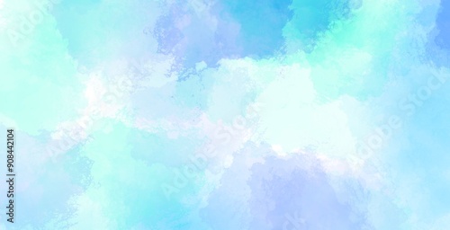 blue and purple abstract Watercolor background texture colorful