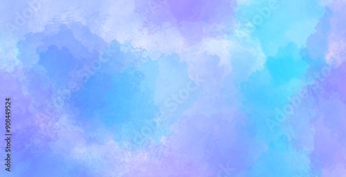 blue and purple abstract Watercolor background texture colorful