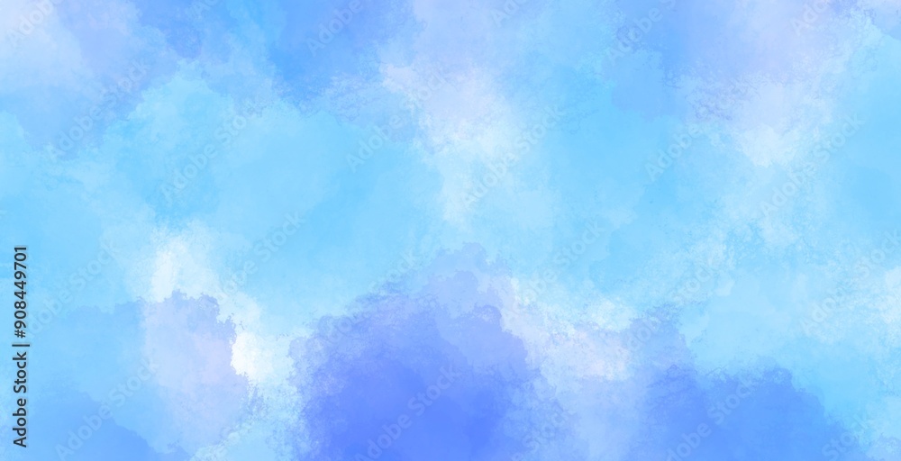 Fototapeta premium blue and purple abstract Watercolor background texture colorful