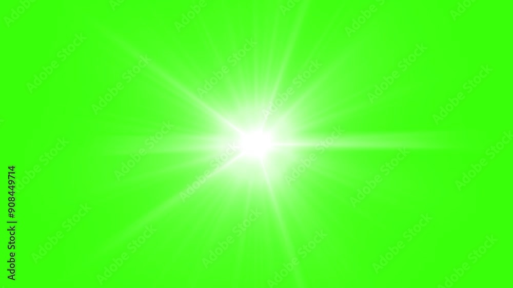 flashing light effect background, flashlight overlay, flashing light green screen,
 sunrise isolated on green screen background,  Sunlight overlay light effect, seamless loop animation,
