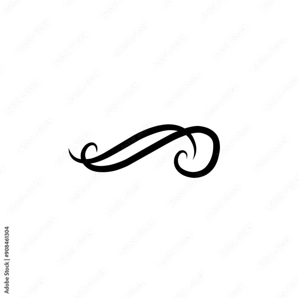 Swirl ornament stroke decoration Swirl ornament stroke decoration