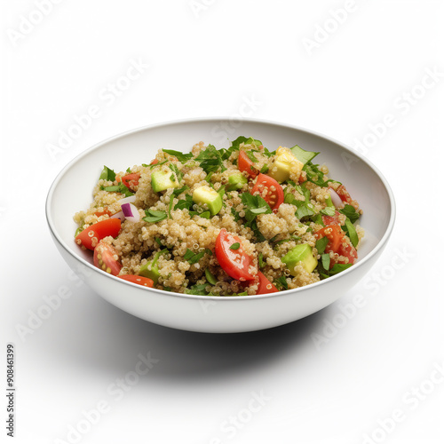 there is a bowl of food that is sitting on a table