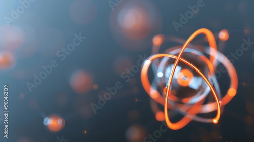 Visualization of an atom gaining or losing electrons ionization
