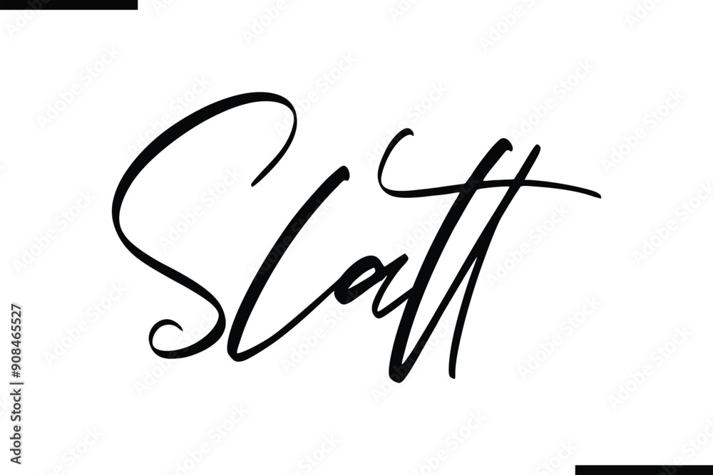 Fototapeta premium Slatt Stylish Typography Text Sayings or Quote