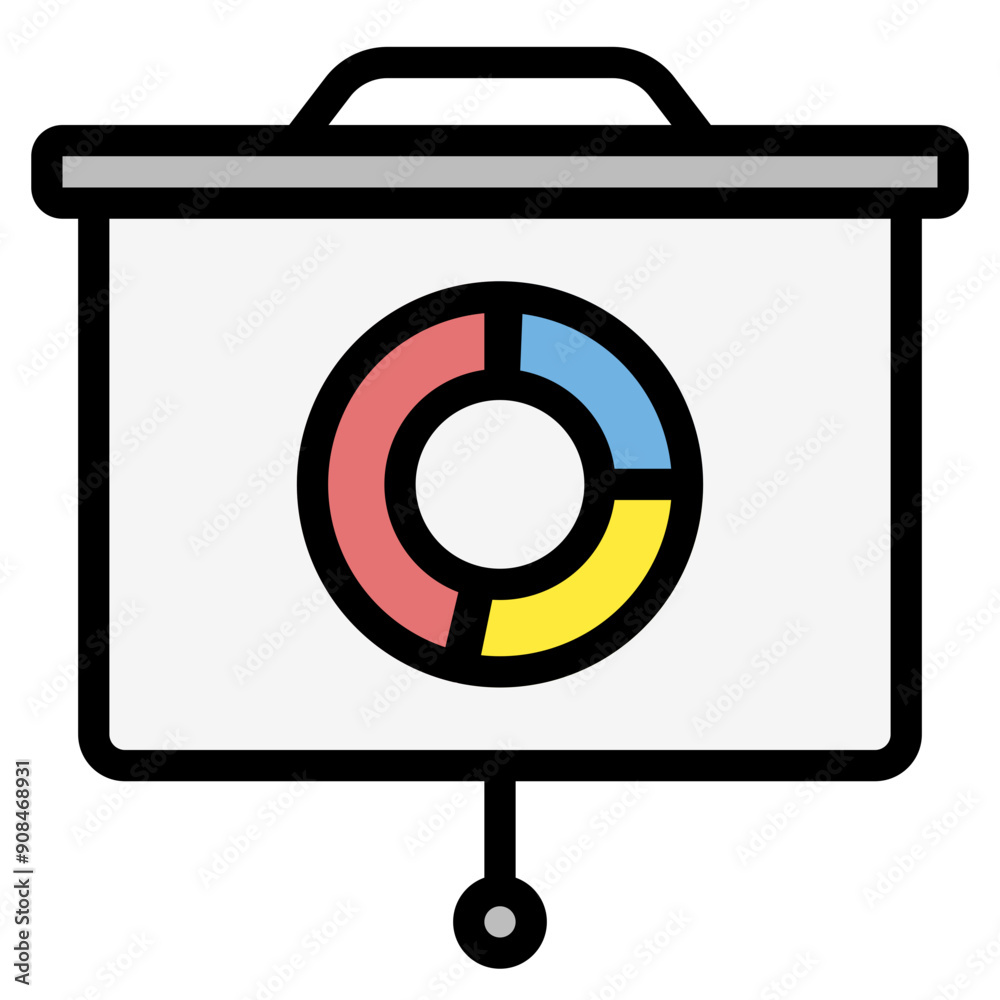 Presentation Icon in Filled Line Style Presentation Icon in Filled Line Style