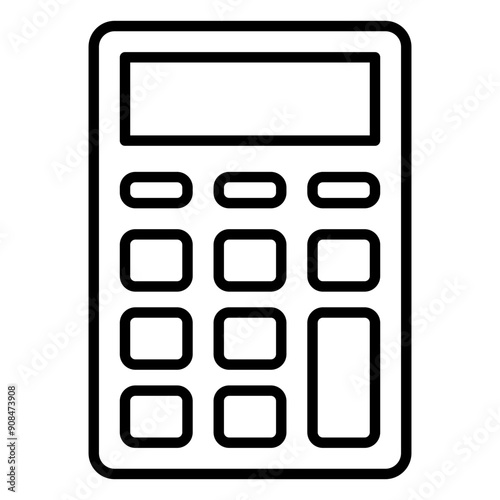 Calculator icon for calculating mathematics and finance