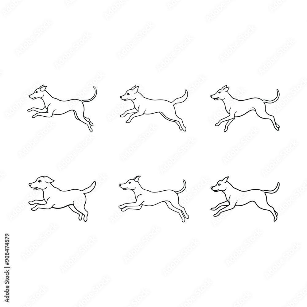 a-dog-jumping vector illustrations a-dog-jumping vector illustrations