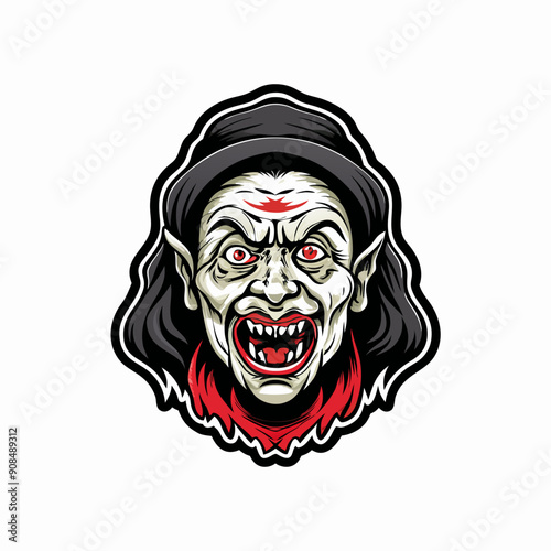 An illustration of Sheikh Hasina, the Prime Minister of Bangladesh, depicted as a witch.