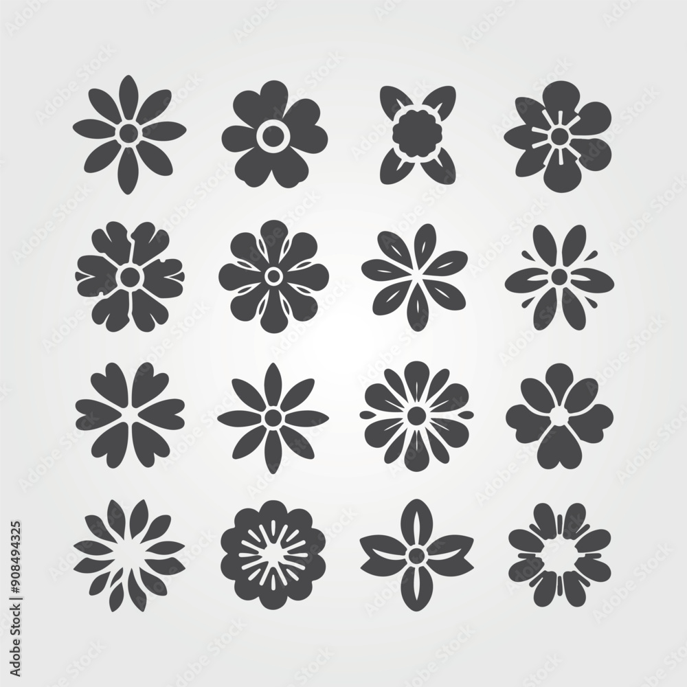 Flat vector trees set. Tree icons are set in a modern flat style. Flat vector trees set. Tree icons are set in a modern flat style.
