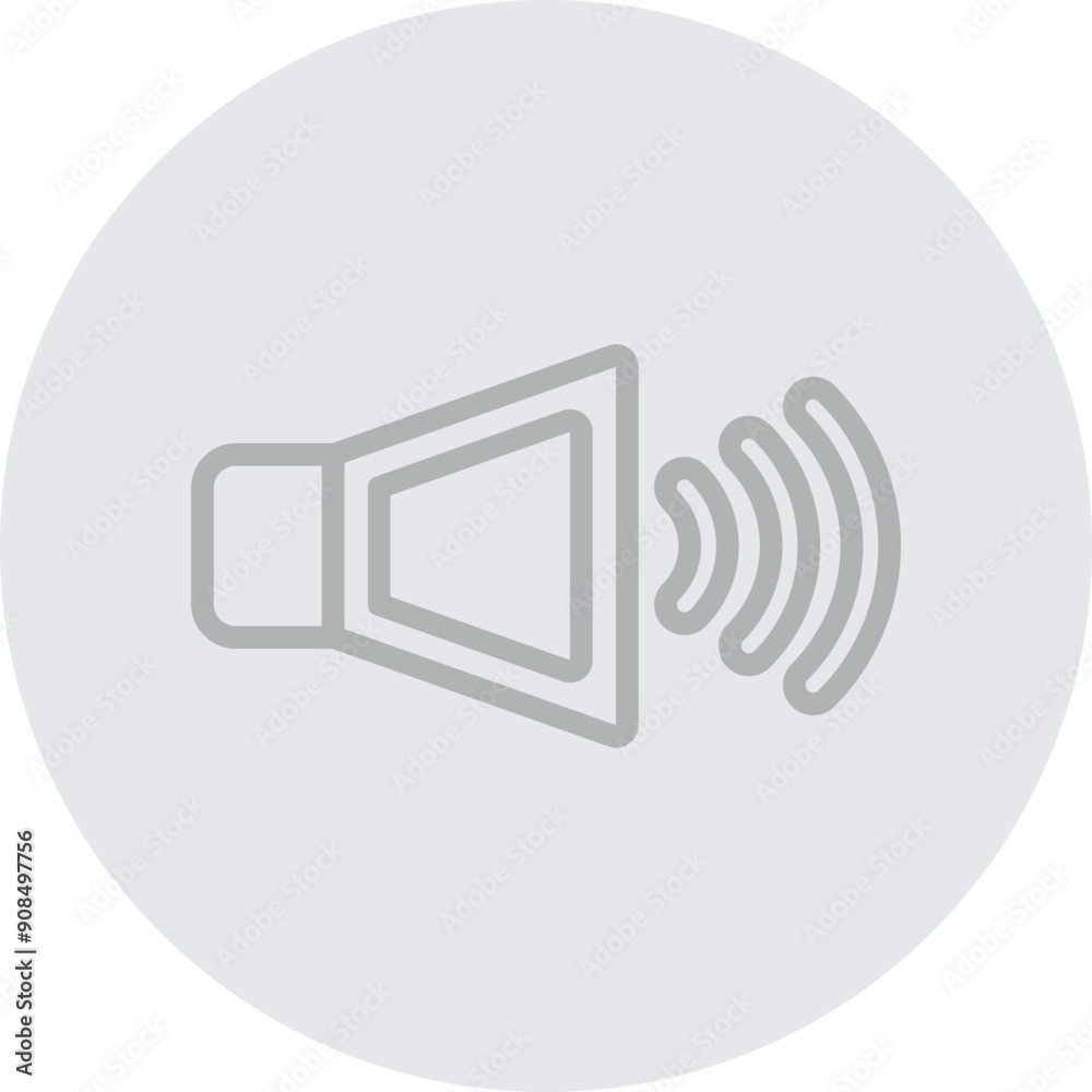 Speaker Vector Line Grey Circle Grey Speaker Vector Line Grey Circle Grey
