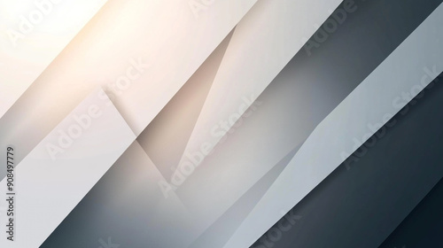 Minimal geometric white light background abstract design. white abstract modern background design.  geometric white and gray color elegant background