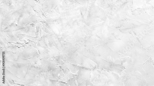 Panorama of Cement wall painted white with rough lines texture and background seamless, Paint white color on the Cement wall has gray color and smooth abstract surface texture.