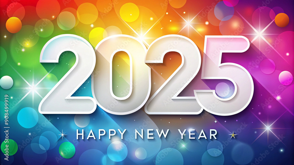 Get into the festive spirit with a cheerful 2025 HD wallpaper, showcasing a white cutout number on a colorful shiny background. Get into the festive spirit with a cheerful 2025 HD wallpaper, showcasing a white cutout number on a colorful shiny background.