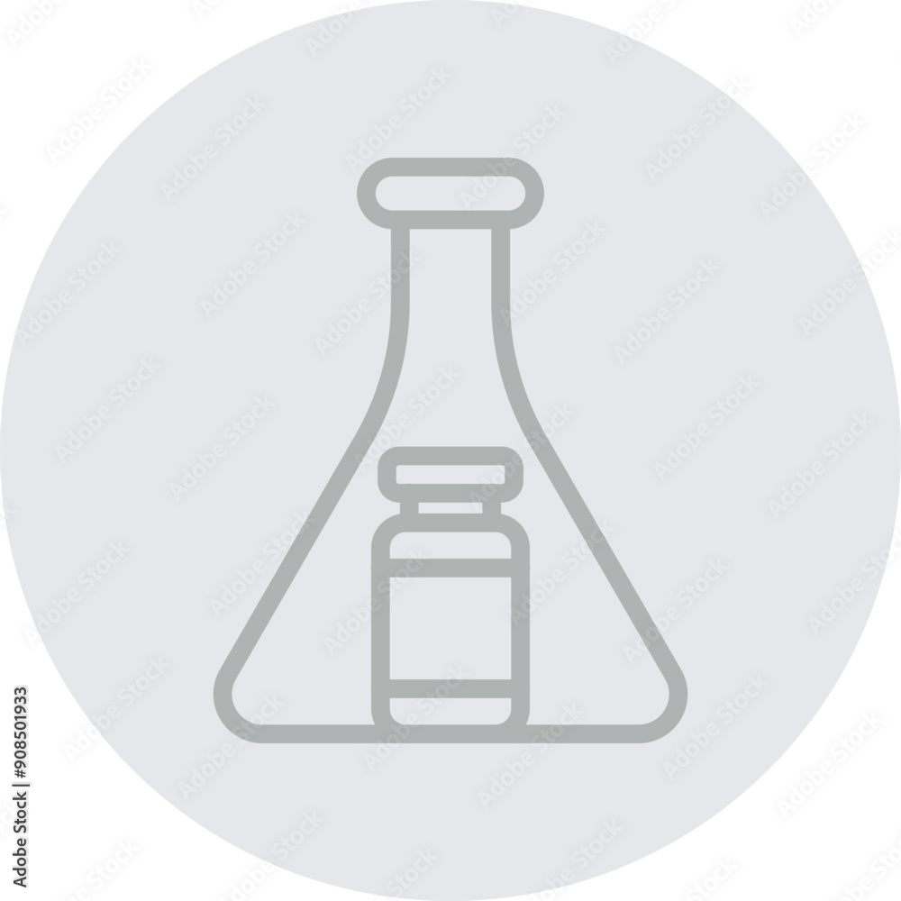 Pharmaceutical Vector Line Grey Circle Grey Pharmaceutical Vector Line Grey Circle Grey