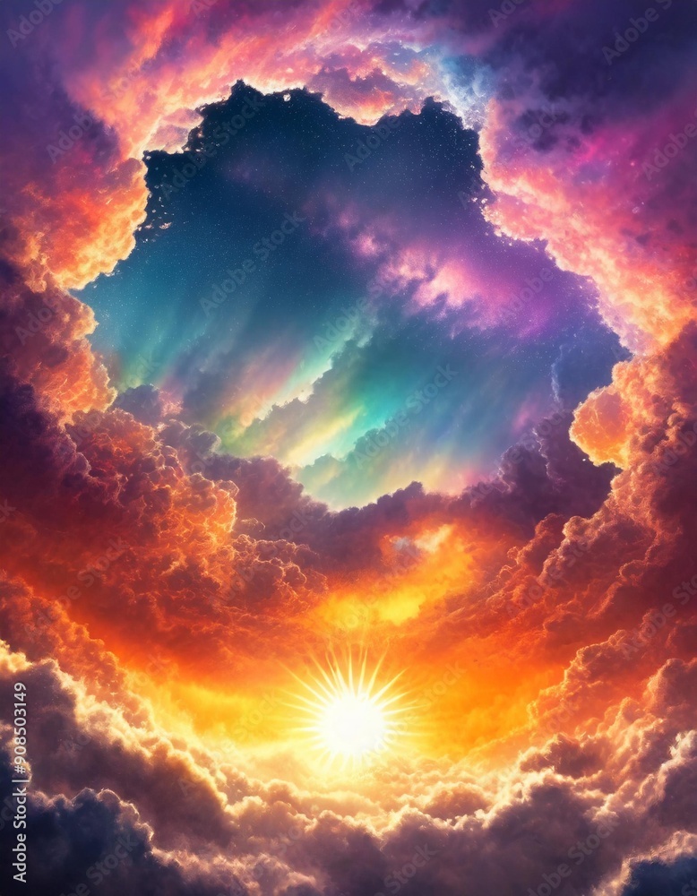 Fototapeta premium 物語の始まりを予見させる美しい空