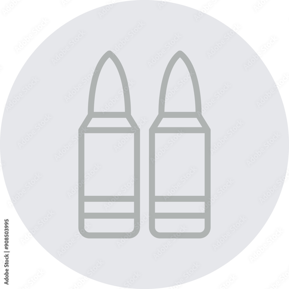 Ammo Vector Line Grey Circle Grey Ammo Vector Line Grey Circle Grey