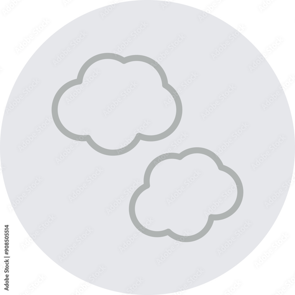 Cloud Vector Line Grey Circle Grey Cloud Vector Line Grey Circle Grey