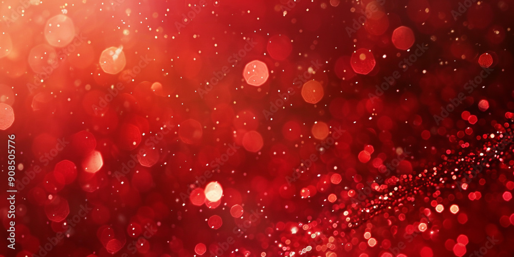 Red Christmas background. A place for the text. Glare, sideways. Red Christmas background. A place for the text. Glare, sideways.
