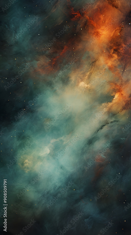 Digital yellow and green starry night sky abstract graphic poster background Digital yellow and green starry night sky abstract graphic poster background