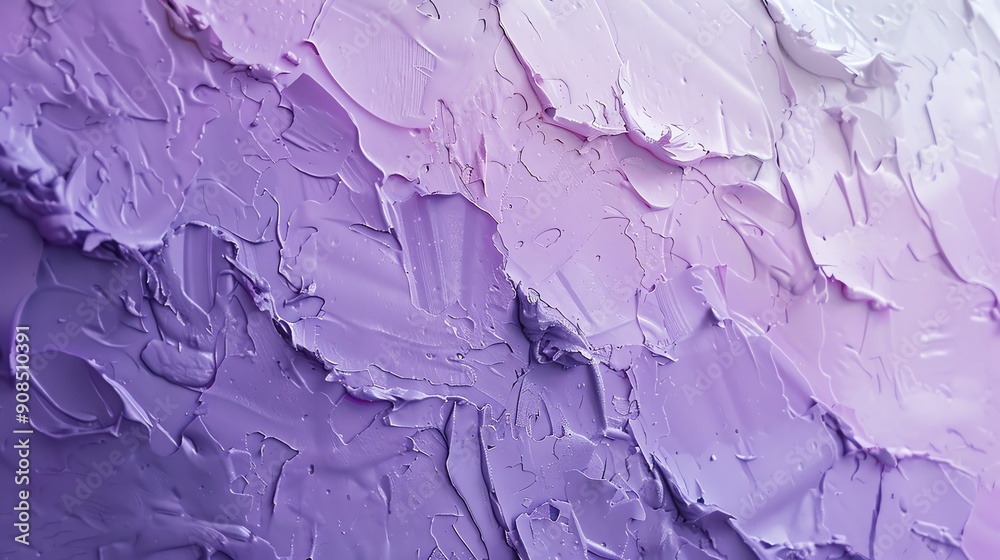 A close-up of a purple and white textured surface, like a painting with thick brushstrokes. A close-up of a purple and white textured surface, like a painting with thick brushstrokes.