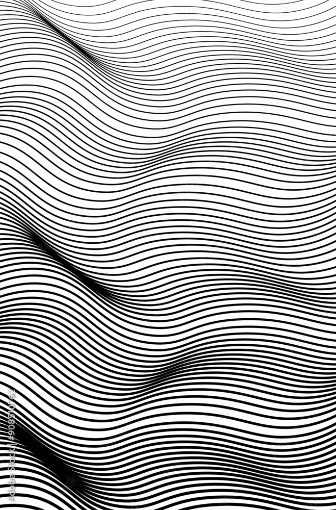 Background with abstract wavy black lines illustration. Abstract wavy artistic template. Wavy stripes background, simple texture for your design. Background with abstract wavy black lines illustration. Abstract wavy artistic template. Wavy stripes background, simple texture for your design.