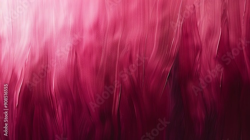 A red, pink, and white abstract painting.