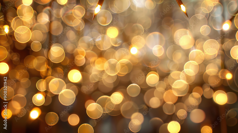 Obraz premium Abstract Gold Bokeh Background