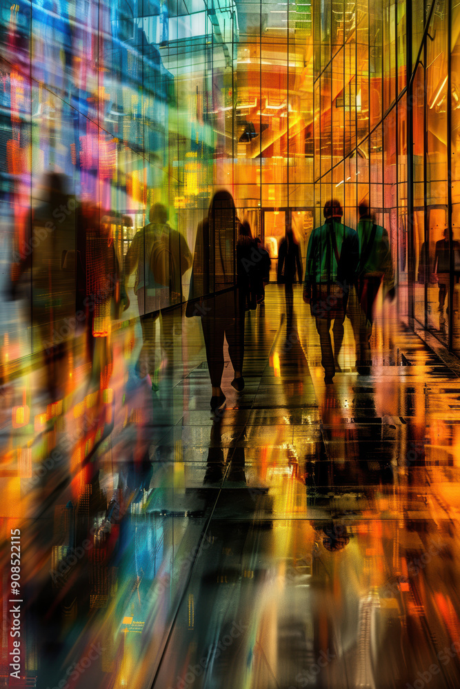 Modern Architecture with Business Activity Modern Architecture with Business Activity