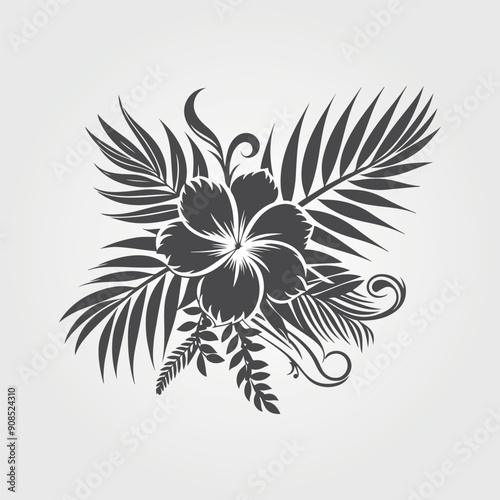  flower and leaves background collection