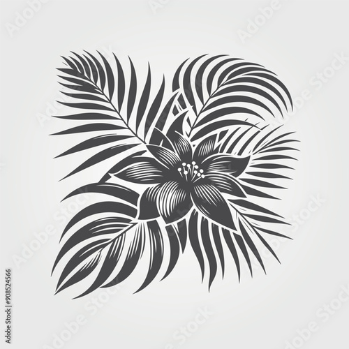  flower and leaves background collection