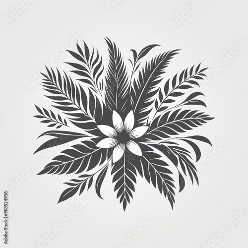  flower and leaves background collection