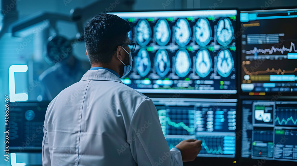 Virtual Health Check-Up: Physician Conducting Remote Examination via Telehealth Software Virtual Health Check-Up: Physician Conducting Remote Examination via Telehealth Software