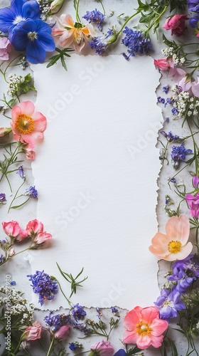 flower wedding menu template