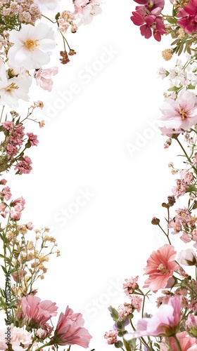 flower wedding menu template