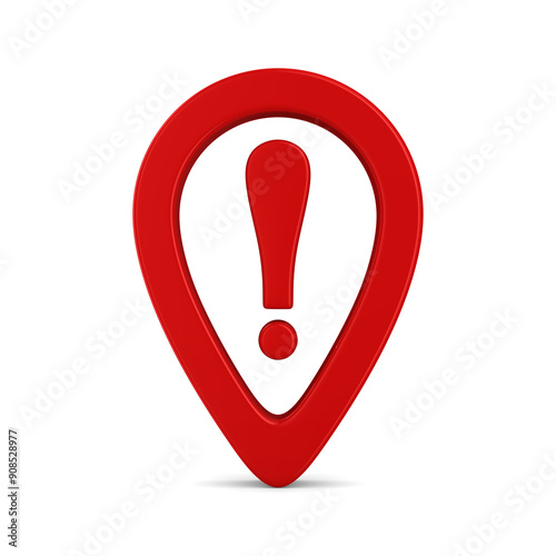 Red exclamation point on wh...
