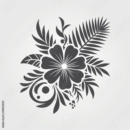  flower and leaves background collection