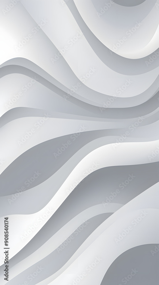 Digital white and gray wavy curve abstract graphic poster background Digital white and gray wavy curve abstract graphic poster background